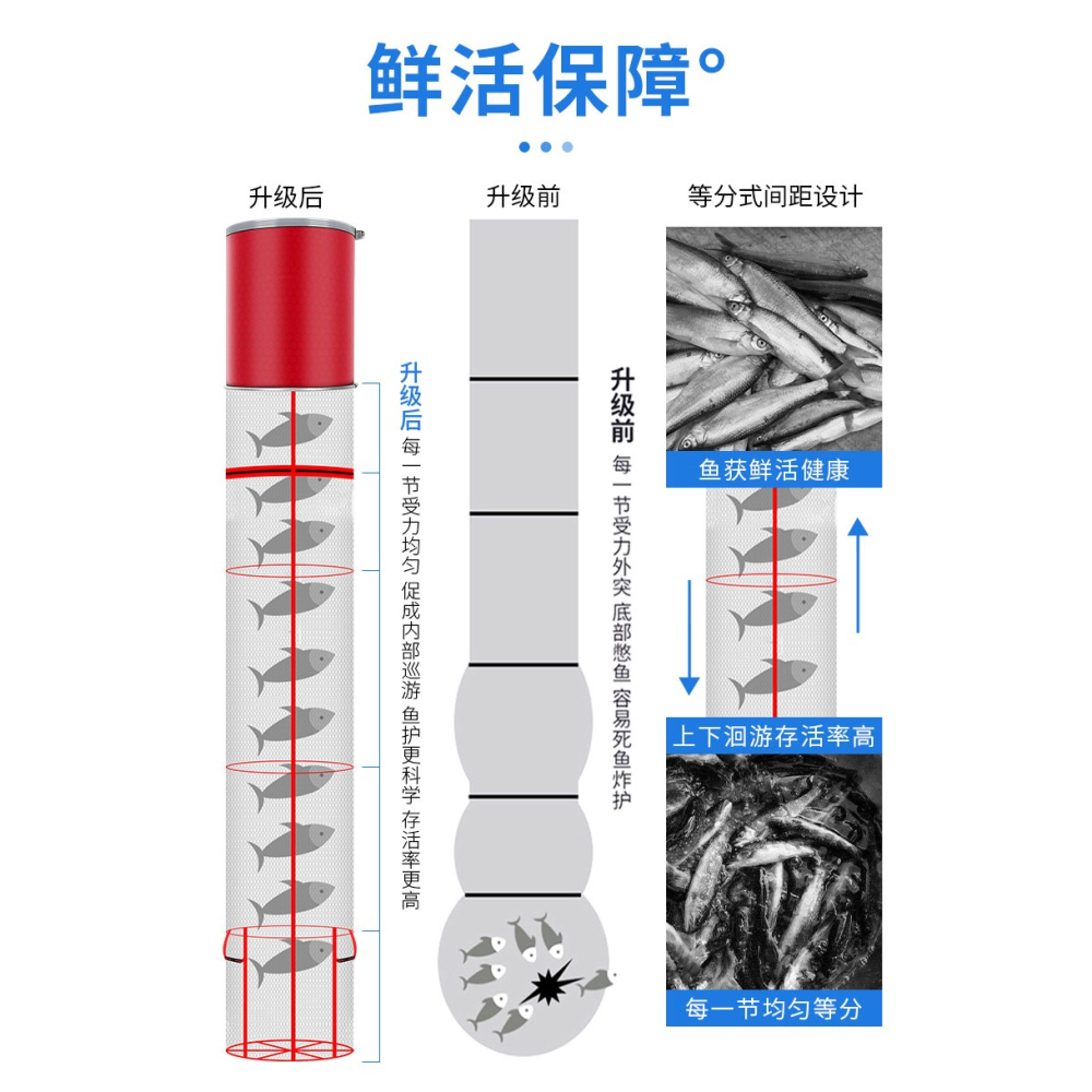 魚護魚護網漁護釣魚網袋魚網兜袋加厚魚戶裝魚網兜加厚防掛黑坑-細節圖8