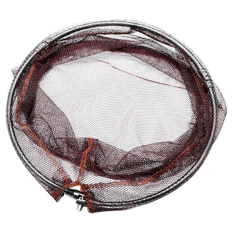 可折疊不銹鋼抄網頭塗膠防掛抄網兜細眼網頭30cm40cm漁具用品-細節圖5