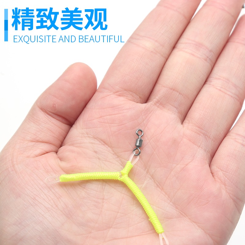 三信分鉤器子線分叉器防纏繞八字型轉環小中大號垂釣配件2枚/包-細節圖2