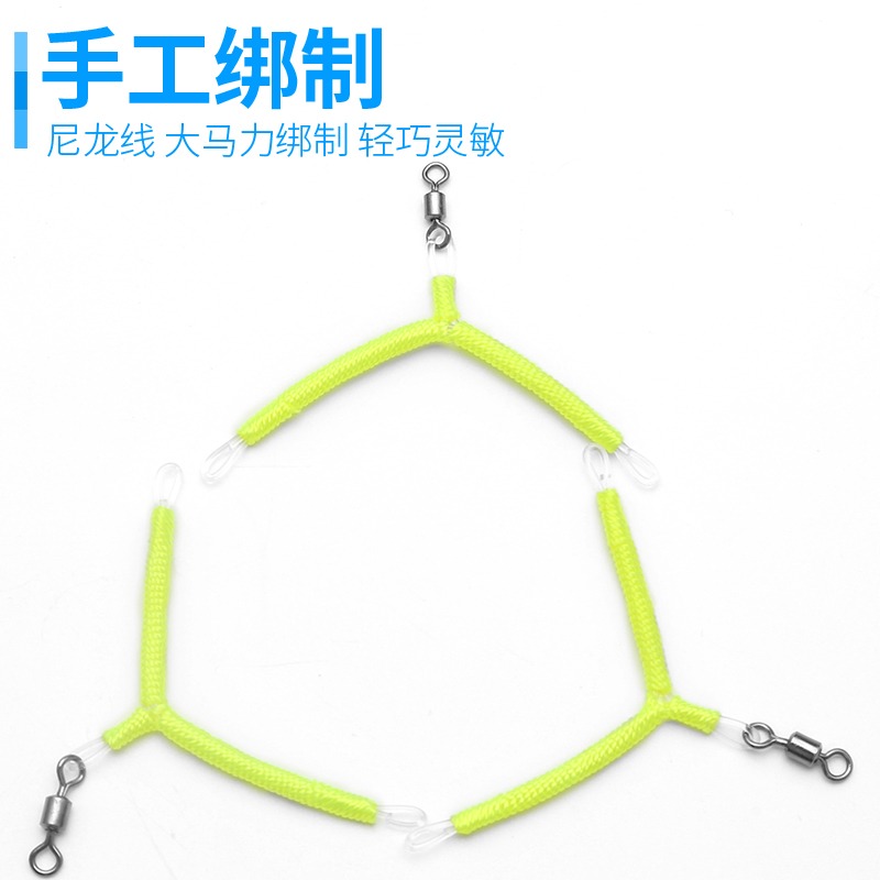 三信分鉤器子線分叉器防纏繞八字型轉環小中大號垂釣配件2枚/包-細節圖3