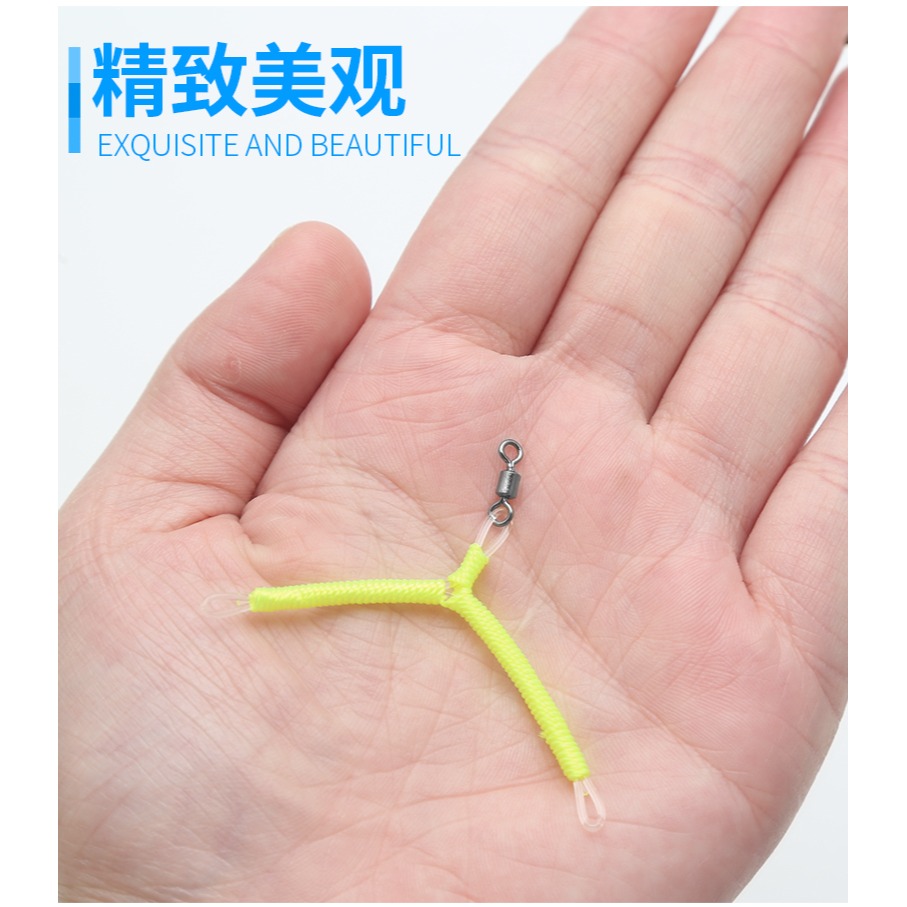 三信分鉤器子線分叉器防纏繞八字型轉環小中大號垂釣配件2枚/包-細節圖10