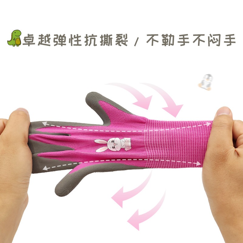 兒童防割園藝趕海工具手套專用拔草家務防刺小孩挖沙家務工具裝備-細節圖5
