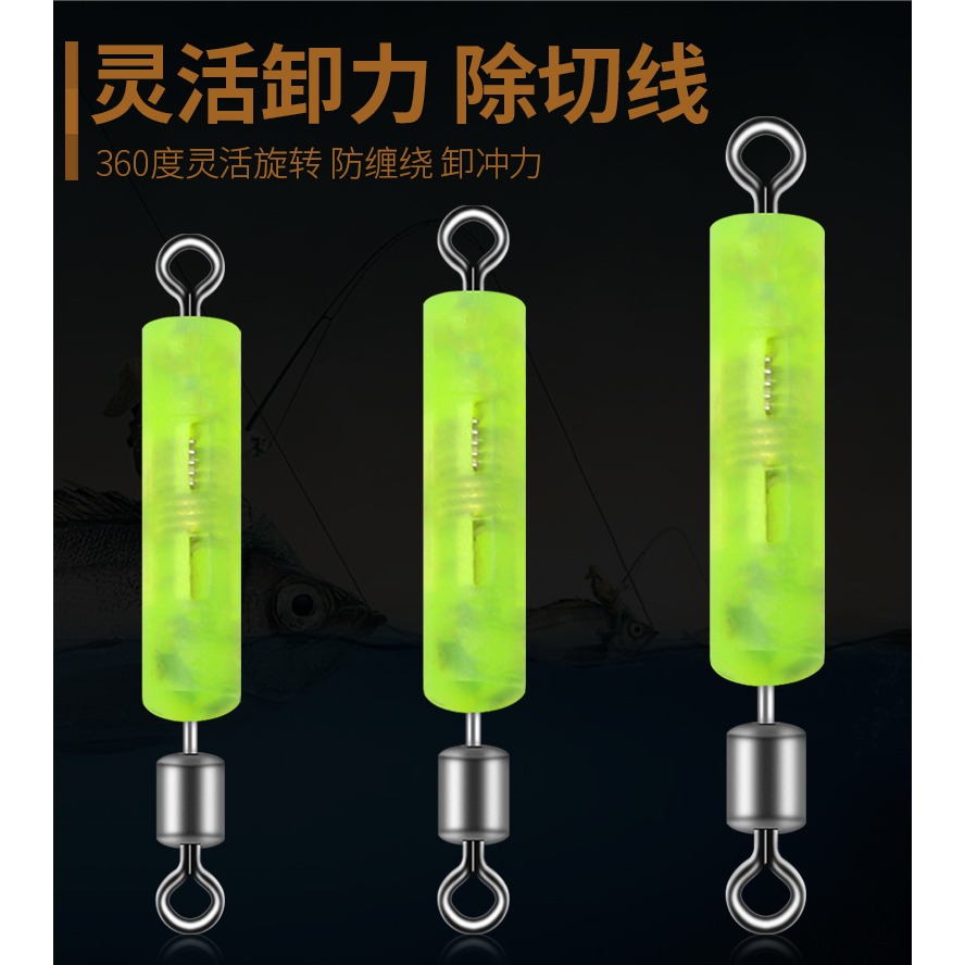 釣魚彈簧卸力八字環主線快速子線夾緩沖泄力垂釣連接器漁具用品-細節圖10