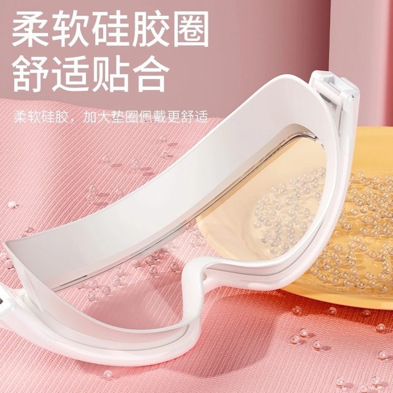 特步泳鏡女男士潛水鏡防水防霧高清大框近視泳帽套裝游泳眼鏡裝備-細節圖5
