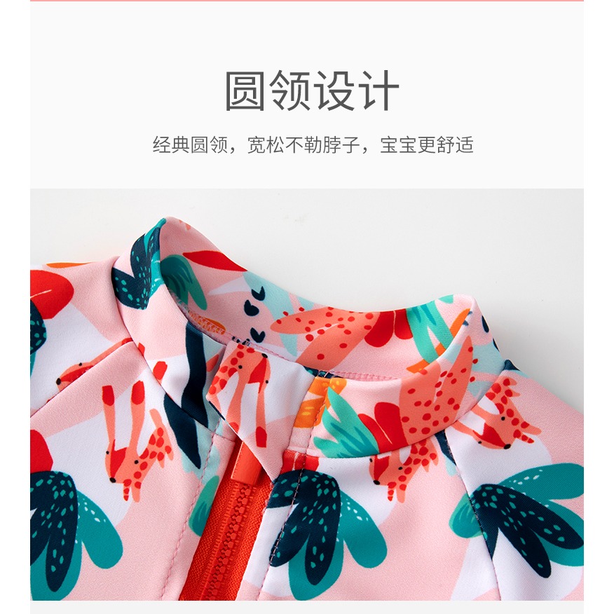 兒童泳衣夏女童小中大童2022年新款可愛女孩寶寶連體比基尼游泳衣-細節圖10