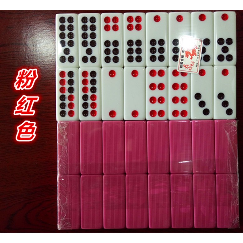 包郵八駿圖牌九骨牌天九大號密胺實心加厚竹絲牌九麻將牌九骨牌-細節圖8
