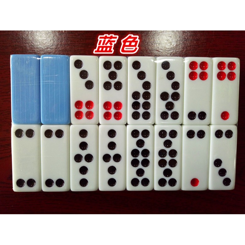 包郵八駿圖牌九骨牌天九大號密胺實心加厚竹絲牌九麻將牌九骨牌-細節圖10