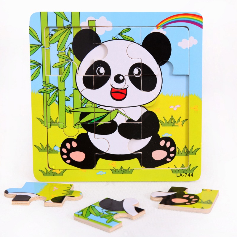 兒童拼圖3-6周歲9片20片木質制拼圖15張套早教寶寶益智嬰兒玩具-細節圖4