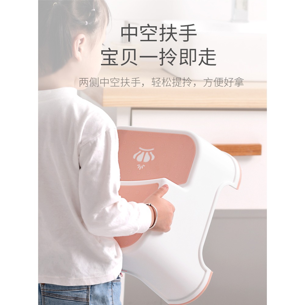 兒童墊腳凳塑料小板凳洗臉手刷牙浴室洗澡餵奶專用高低寶寶踩腳凳-細節圖2