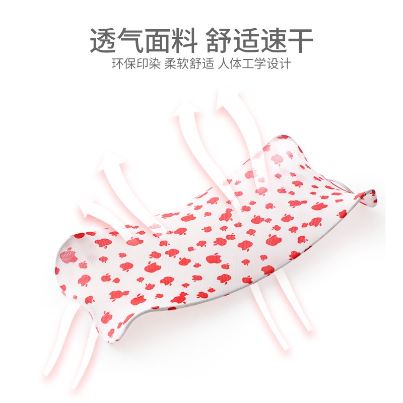 新生嬰兒兒洗澡墊躺託浴盆海綿浴網寶寶神器圓盆通用浴架可坐網兜-細節圖2