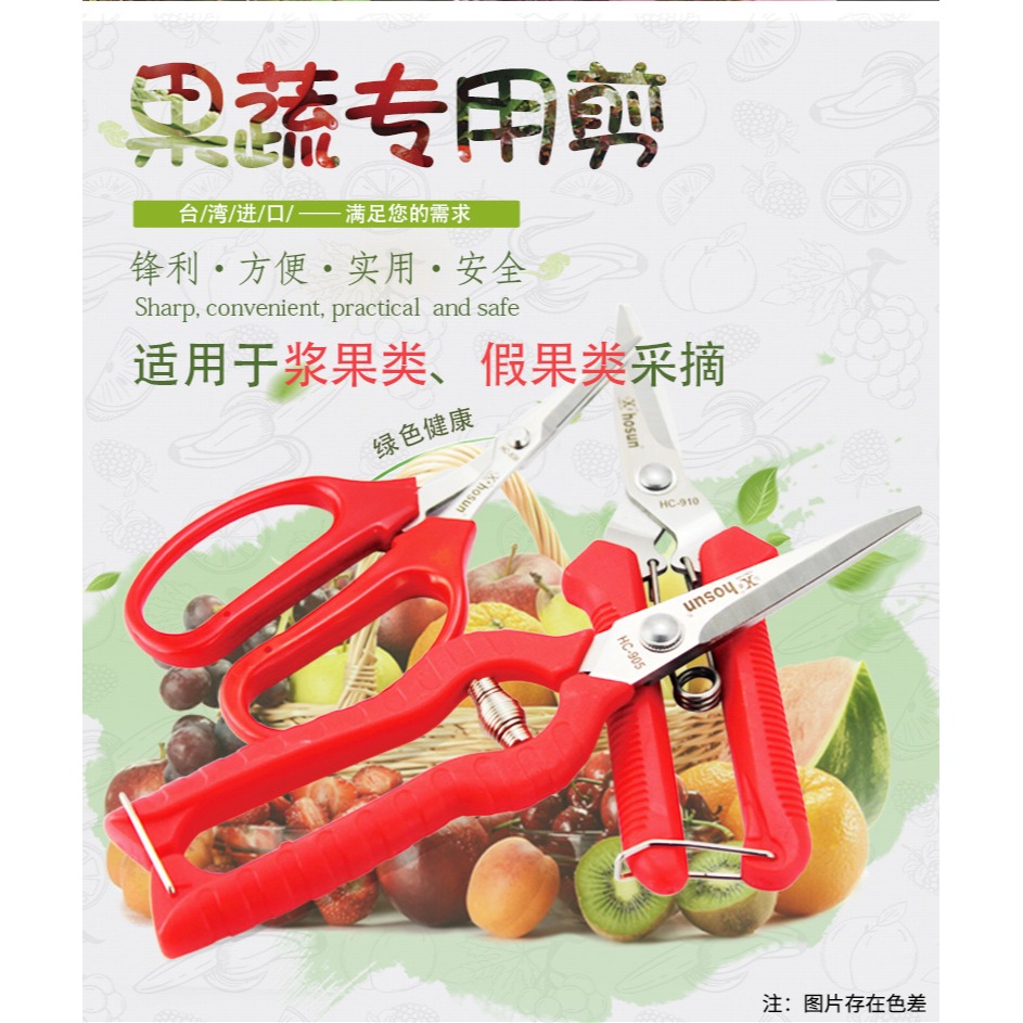 弘晨稀果剪葡萄剪園藝採果芽剪水果蔬果剪刀柑橘子修花摘果插修枝-細節圖7