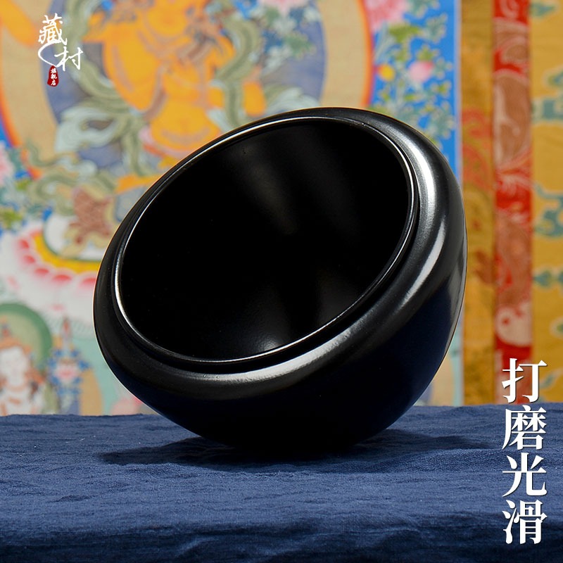 藏村佛缽釋迦牟尼缽音碗純銅室內供具缽音缽靜音瑜伽冥想頌缽擺件-細節圖3