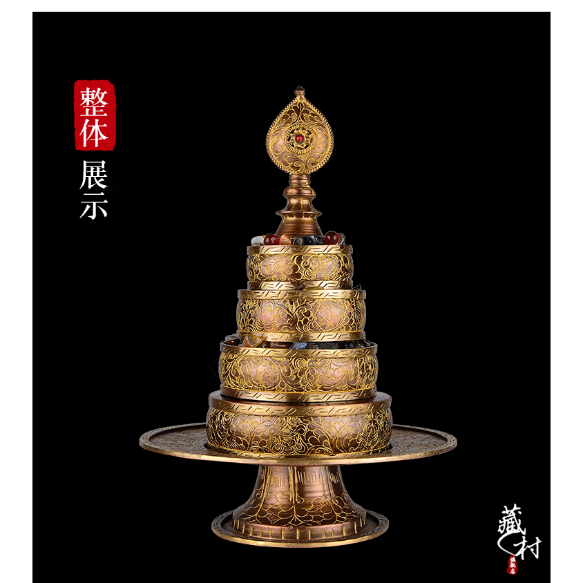 【藏村】銅像裝贊 自助拍鏈接 適用銅像佛塔寶瓶裝贊-細節圖6