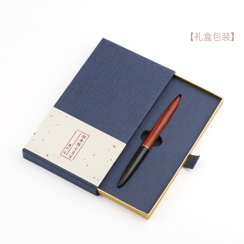 實木質簽字筆 原木製筆桿高檔商務禮物 金屬中性筆個性定製刻字-細節圖5