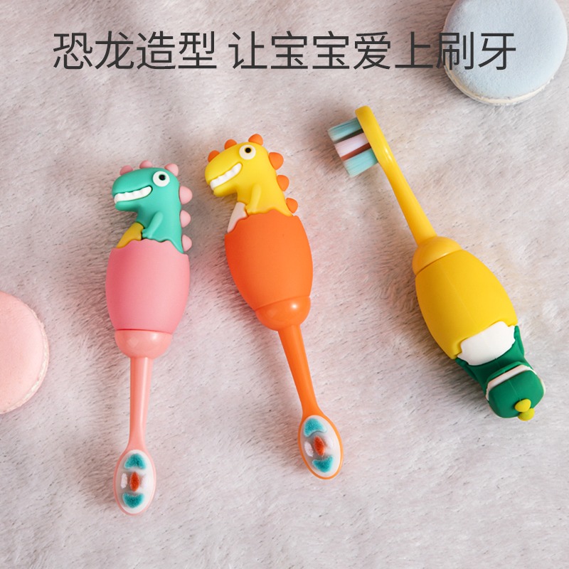 兒童牙刷軟毛寶寶萬毛刷超細1-2-3-4-5-6-12歲半嬰幼兒乳牙刷可愛-細節圖2