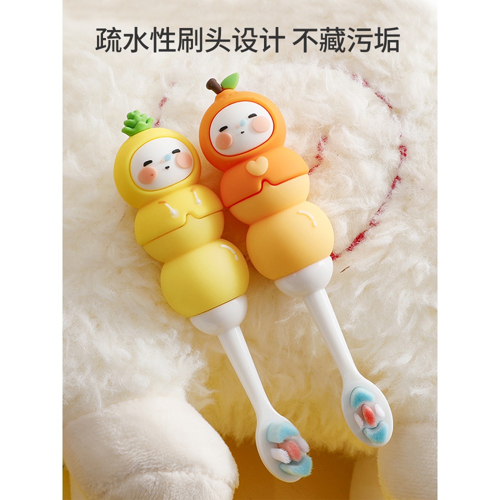 兒童牙刷軟毛超細寶寶2-3-4－－－5-6歲以上小孩嬰幼兒卡通乳牙刷可愛-細節圖2