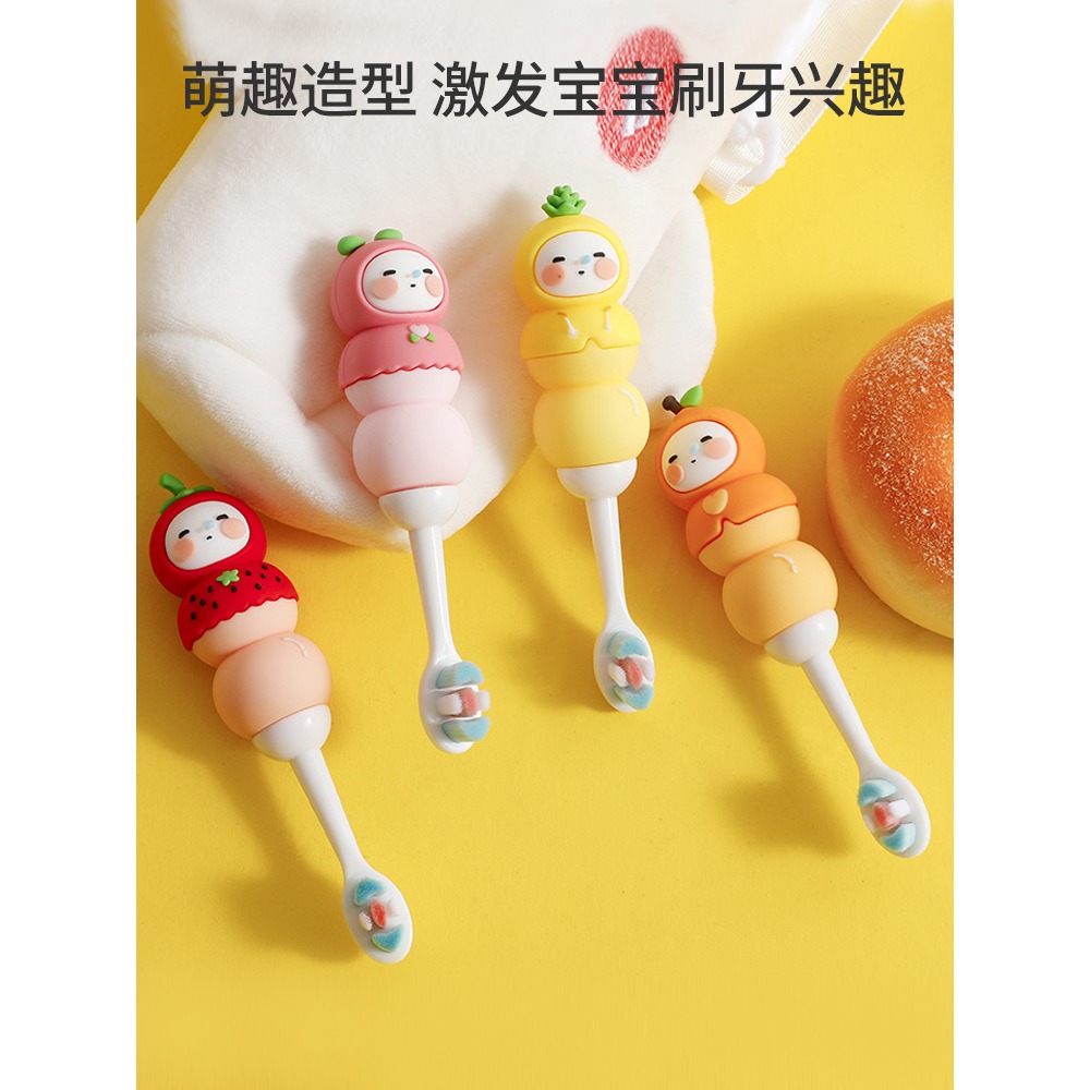 兒童牙刷軟毛超細寶寶2-3-4－－－5-6歲以上小孩嬰幼兒卡通乳牙刷可愛-細節圖3