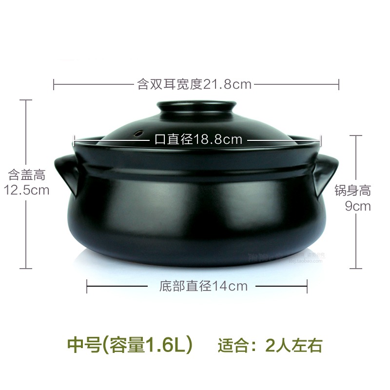 韓式陶瓷砂鍋煲燉鍋米線燉煲鍋家用石鍋煲湯淺式鍋明火湯鍋耐高溫-細節圖7