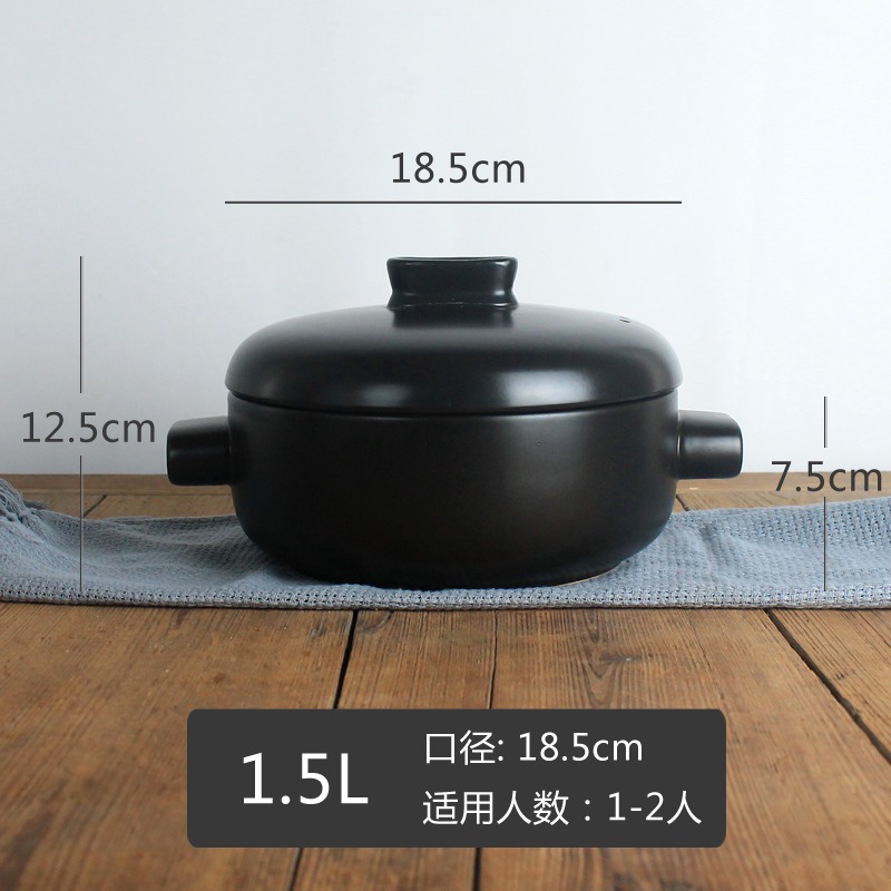 固米斯陶瓷蒸籠砂鍋燉鍋雙層蒸鍋煲湯耐高溫燃氣明火蒸煮砂鍋-細節圖9