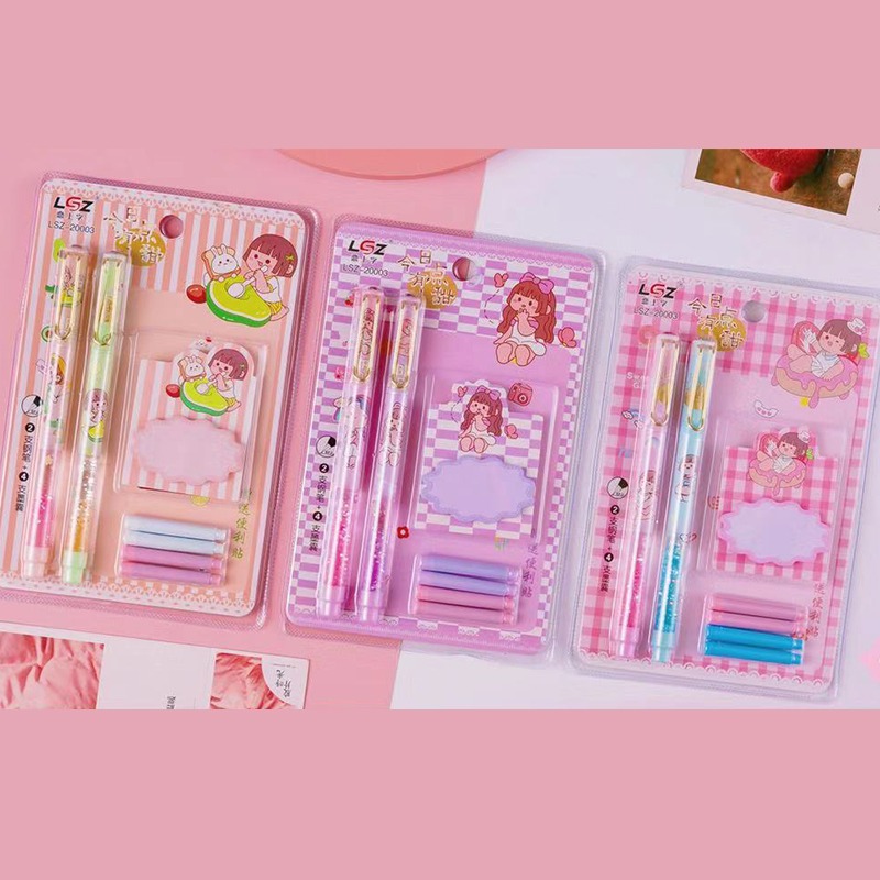 戀上字網紅仙女流沙鋼筆女孩少女心小學生專用三年級練字墨囊剛筆-細節圖8