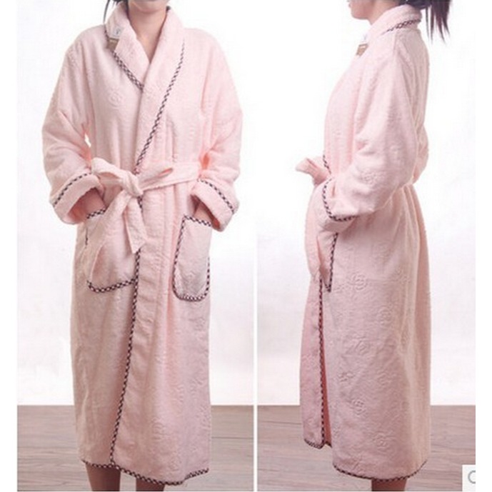 金號純棉浴袍 夫妻家居服睡袍 全棉春夏男女情侶款浴衣-細節圖4