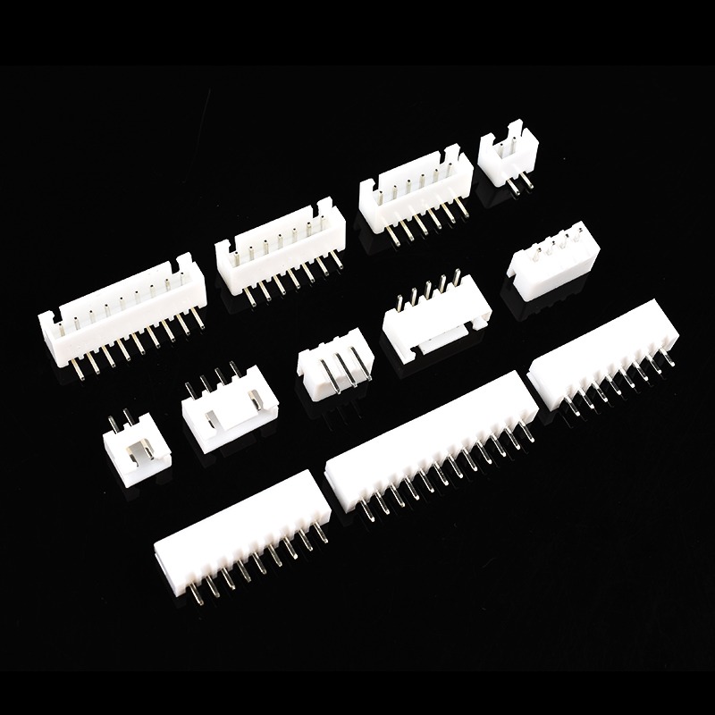XH2.54mm插座2p3p4p5p6p7p8p9p10p12A直彎針連接器接插件膠殼端子-細節圖2