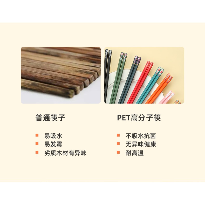 新款家用高檔筷子一人一筷兒童防黴合金耐高溫家庭親子筷防滑-細節圖9