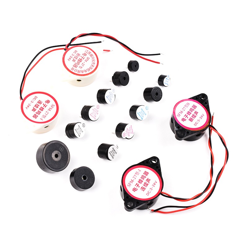 5V有源無源蜂鳴器電磁式高分貝通用報警器揚聲器 DC3V3.3V12V24V-細節圖2
