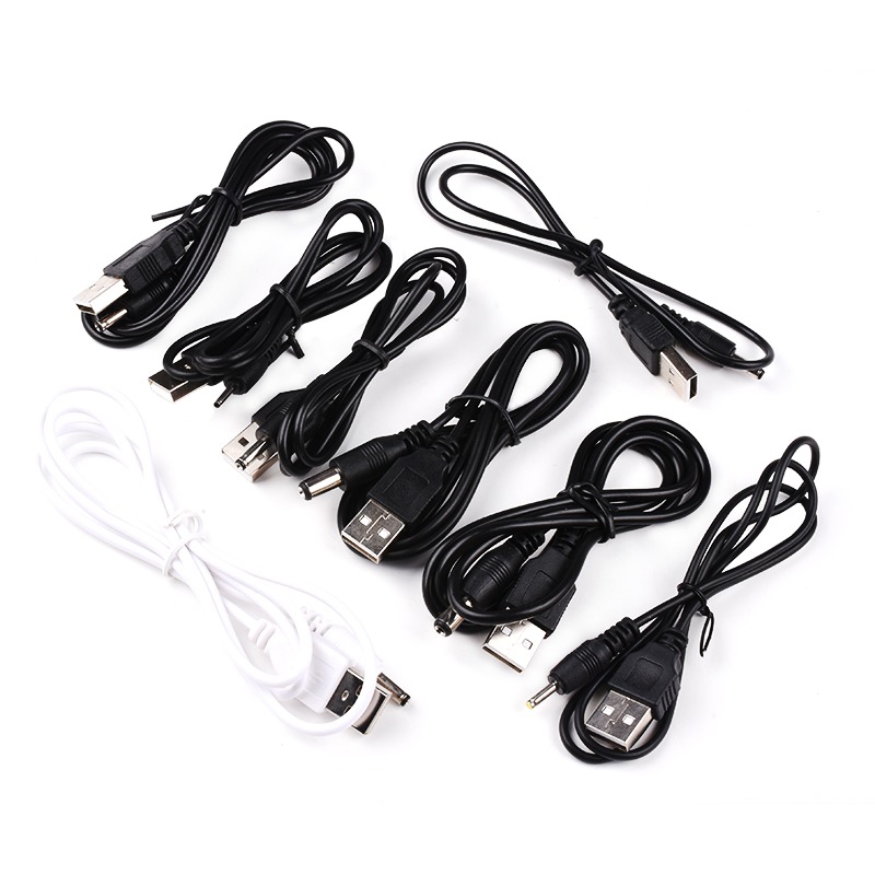 USB轉DC 3.5*1.35mm供電線5V電源線5.5*2.1充電線2.0*0.6 2.5*0.7-細節圖2