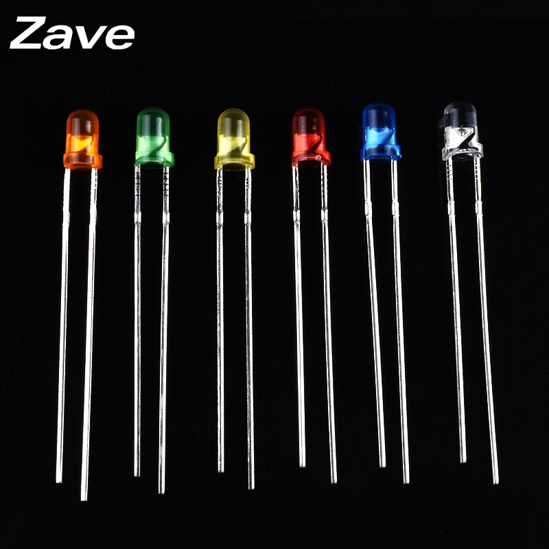 3MM/F3發光二極管LED高亮燈光 紅發紅/綠發綠/藍/黃發黃/橙/白2腳-細節圖5