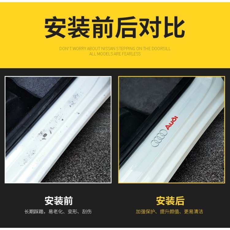 適用本田門檻條xrv思域雅閣繽智鋒範皓影crv車門踏板保護防踩貼-細節圖9