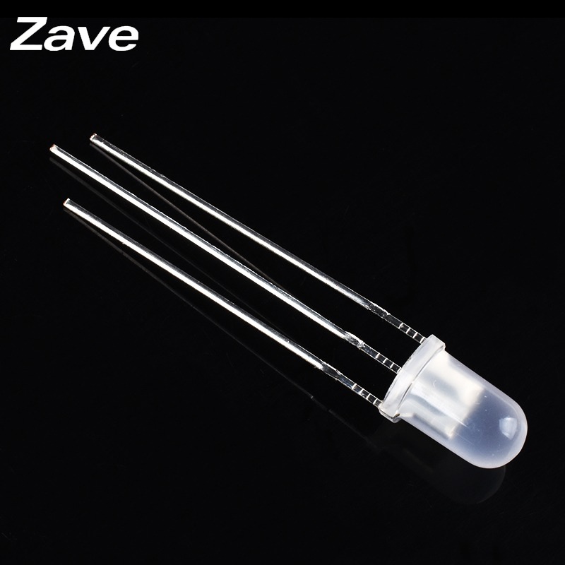 3MM 5mm霧狀LED紅藍 紅綠雙色3腳燈珠 共陰/共陽  無極發光二極管-細節圖3
