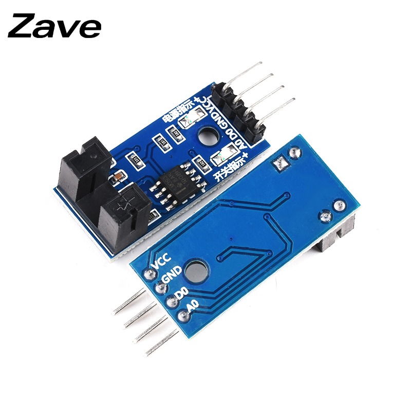 Zave測速模塊智能小車紅外槽型光耦對射光電傳感器碼盤計數器電機-細節圖4