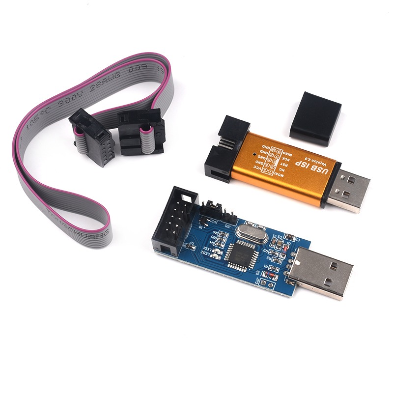 51AVR 編程器ISP下載線USBASP下載器usbisp燒錄器USB下載板AT89S-細節圖2