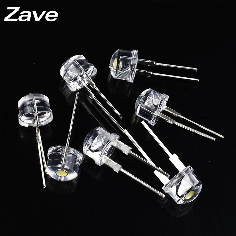 8MM/F8 草帽LED發光二極管燈珠白發白紅綠藍黃粉色 0.5/0.75W直插-細節圖4