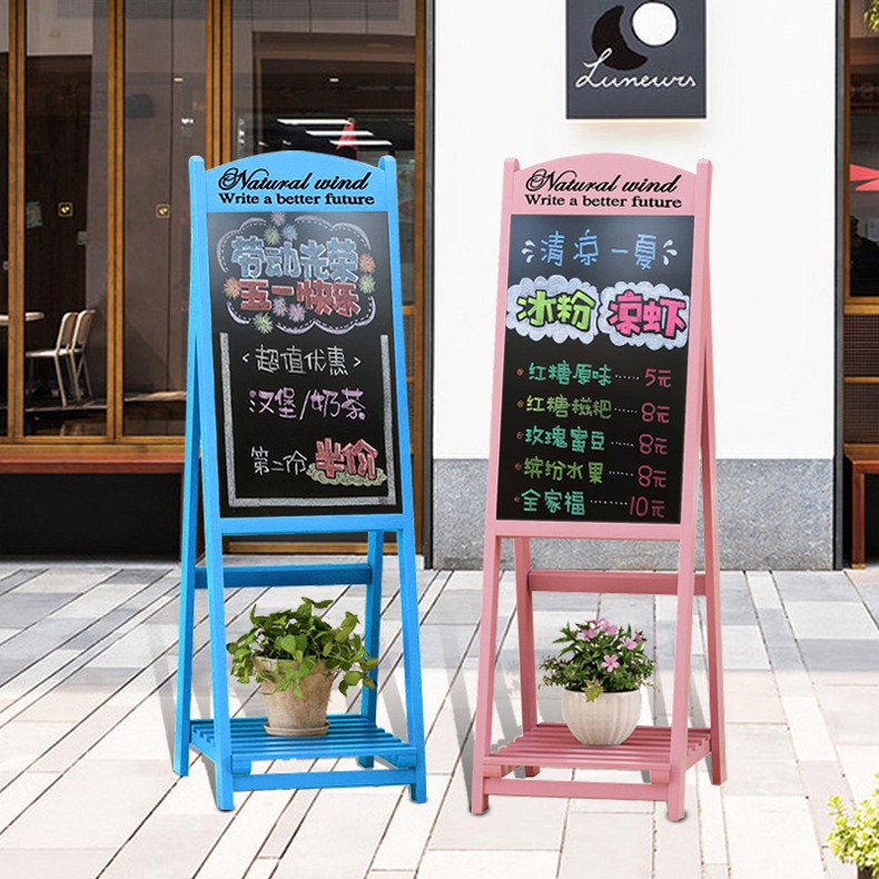 門口廣告牌 小黑板店鋪用熒光板發光活動商用支架式立式展示牌-細節圖3
