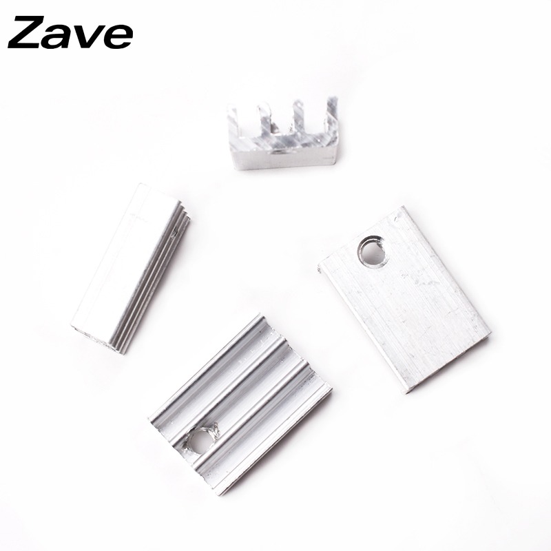 鋁制小型散熱片TO-220散熱塊 11*5*17mm 帶M3孔穩壓管專用散熱器-細節圖3