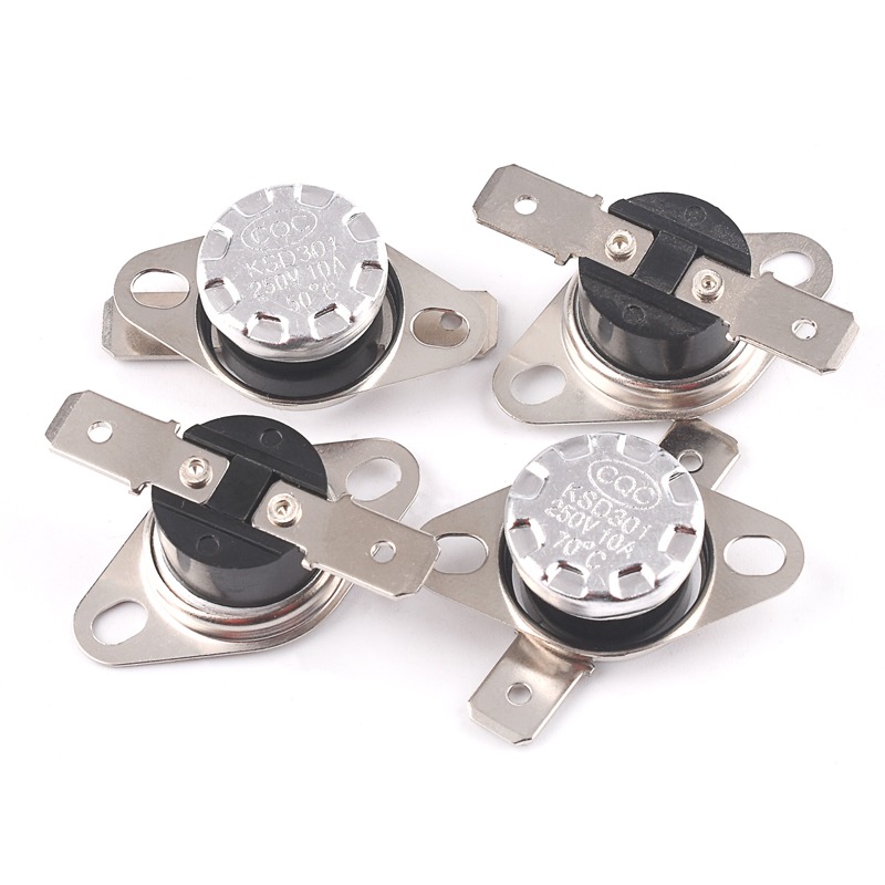 常開KSD301溫控開關溫度控制器40-85-150度250V10A過溫保護傳感器-細節圖2