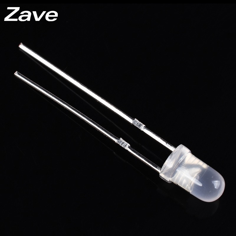 3MM/F3直插霧狀LED磨砂燈白發綠紅藍黃色 發光二極管 無極紅綠光-細節圖3