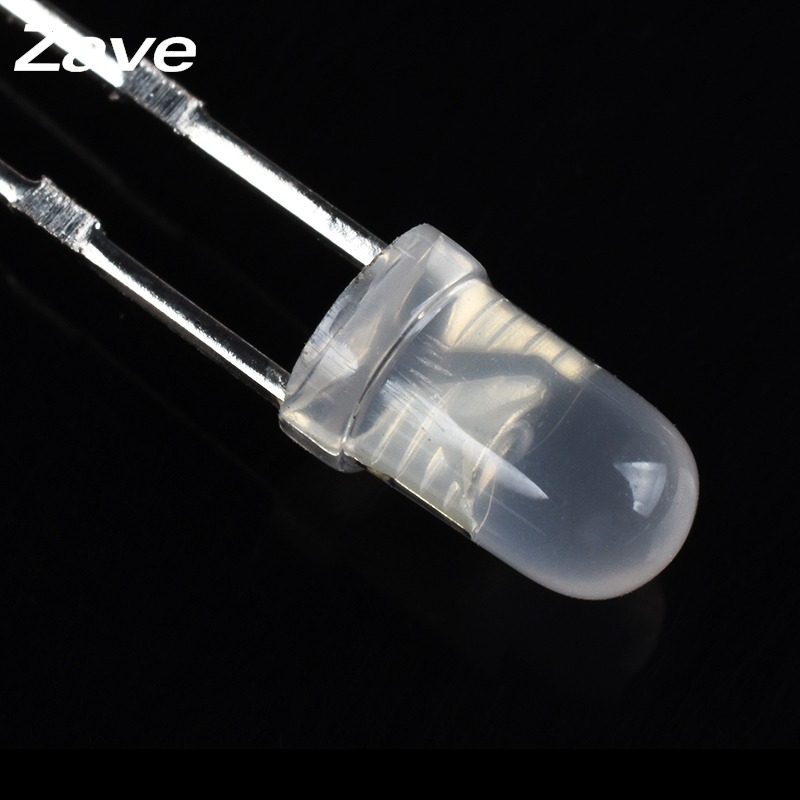 3MM/F3直插霧狀LED磨砂燈白發綠紅藍黃色 發光二極管 無極紅綠光-細節圖4