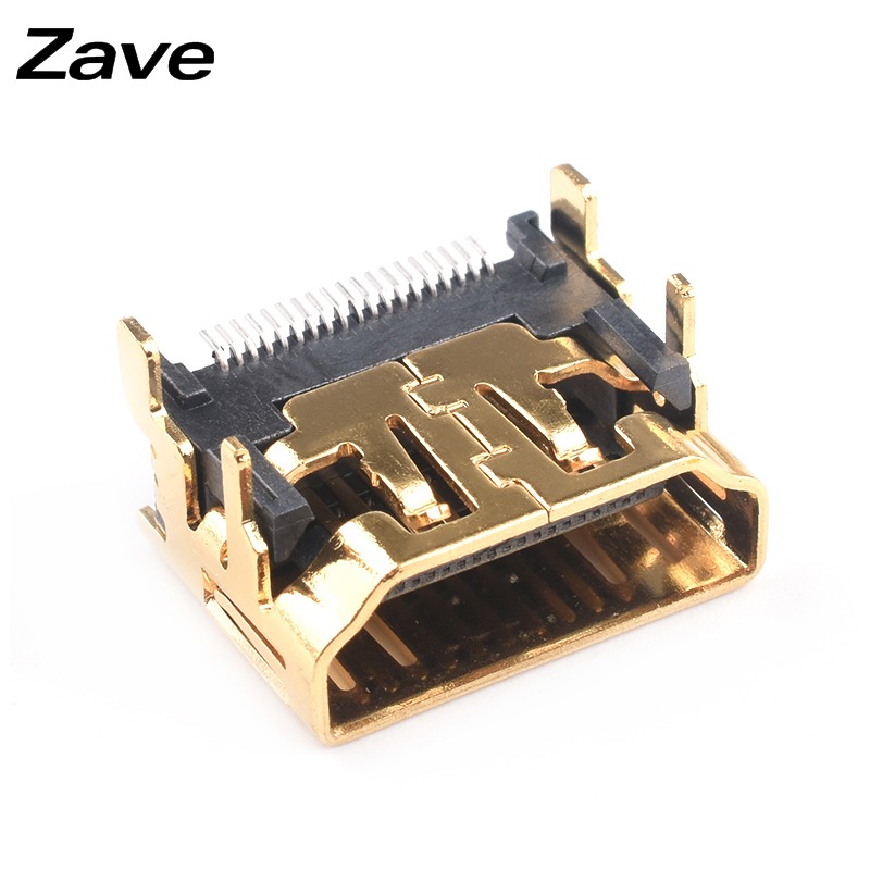 HDMI 貼片插座 90度母座 19P貼片式 高清插座 多媒體接口A型 鍍金-細節圖3