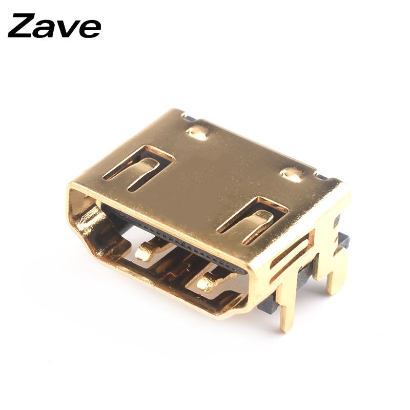 HDMI 貼片插座 90度母座 19P貼片式 高清插座 多媒體接口A型 鍍金-細節圖4
