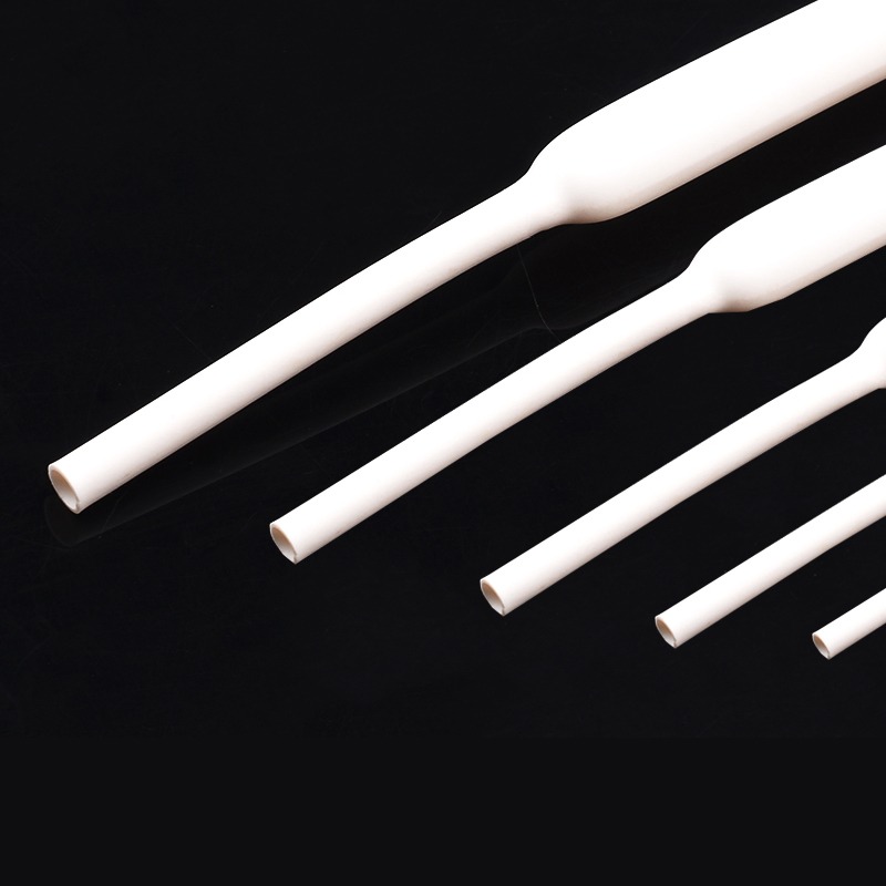 白色熱縮管 1/2/3/4/5/6/8/10mm 1米電線絕緣收縮套管電工熱塑管-細節圖2