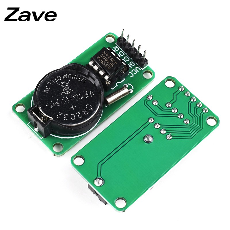 Zave DS1302/3231/1307實時時鐘模塊時間掉電走時帶電池存儲計時-細節圖4
