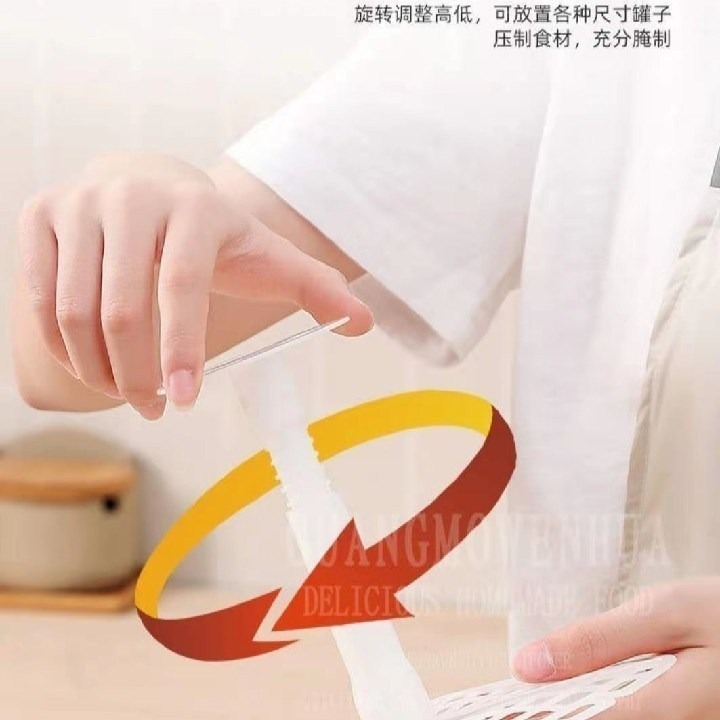 新款醃菜壓菜神器下壓架泡菜壇家用壓菜器醃製玻璃壓菜石頭泡酒-細節圖3