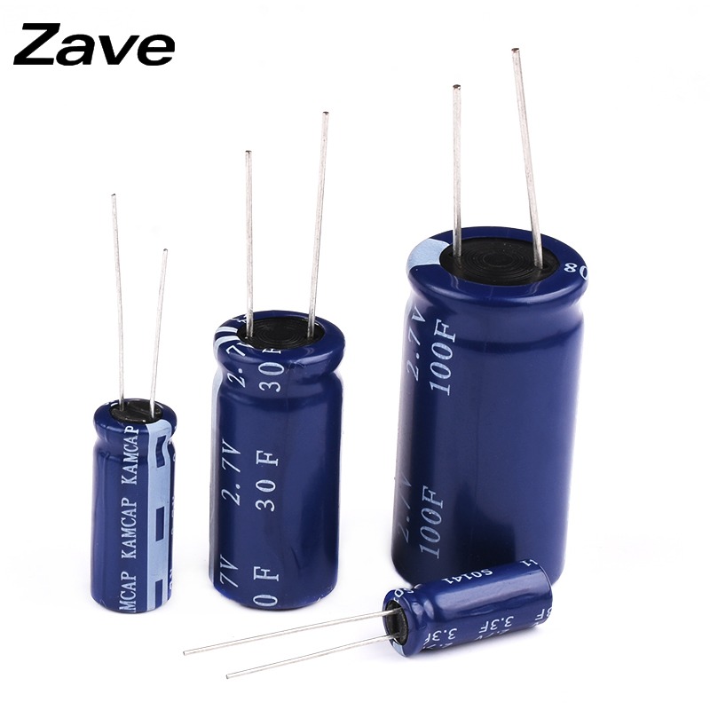 法拉電容 2.7V 1F 3.3F 10F 30F 100F R型 雙層/超級電容器-細節圖3