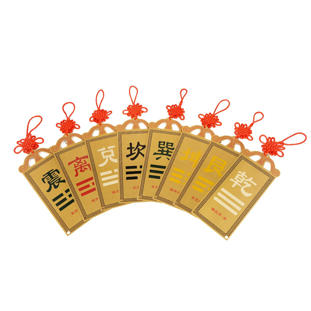 卓弘房屋缺角補角銅彩繪擺件西北角補角牌八卦乾卦-細節圖2