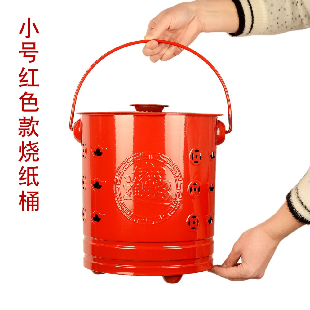 不銹鋼燒紙桶燒金桶化金桶化寶桶焚燒桶燒經桶元寶爐祭祀燒紙桶-細節圖2