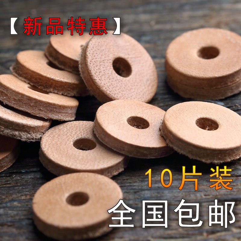 大小頭層牛皮隔片墊片金剛星月菩提子手串佛珠文玩配飾隔珠10片裝-細節圖3