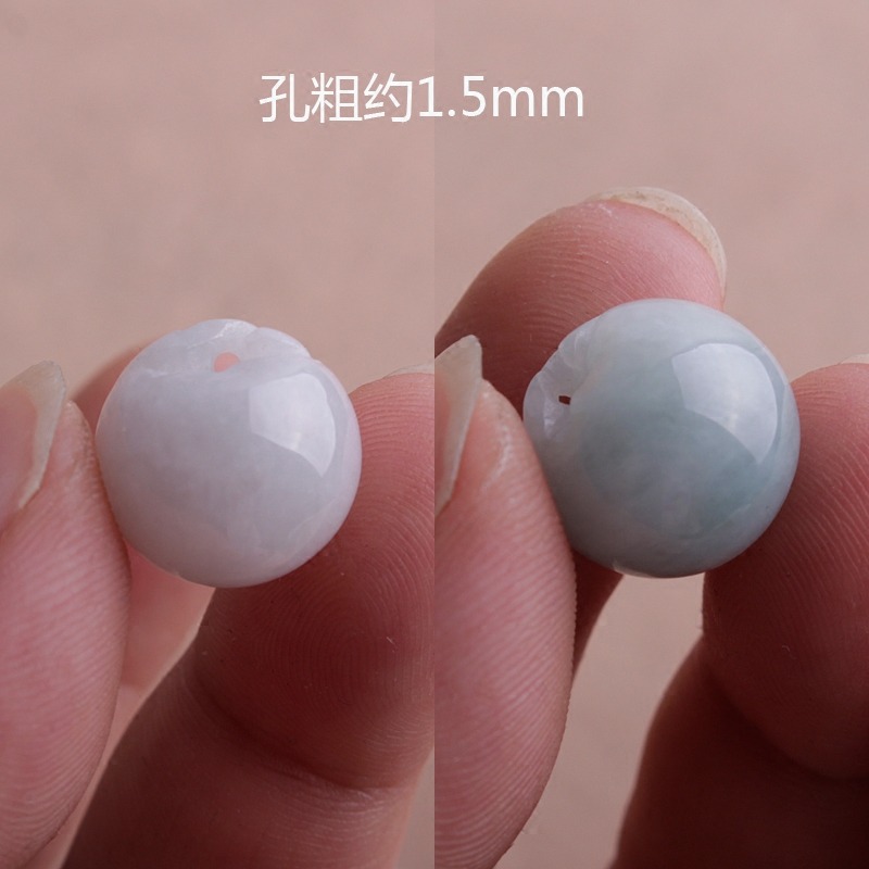 DIY配件天然A貨翡翠 DIY翡翠散件小蘋果(平平安安) 翡翠 散件-細節圖2